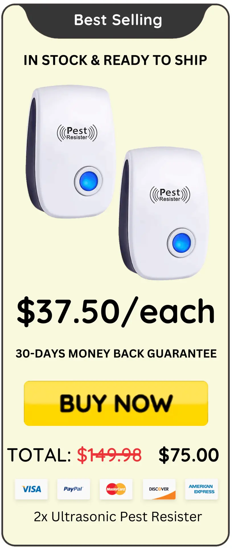 Ultrasonic Pest Resister offer price 